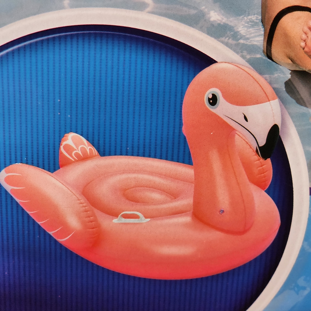 Pink Flamingo Pool Float - NEW in Box - Picture 3 of 9
